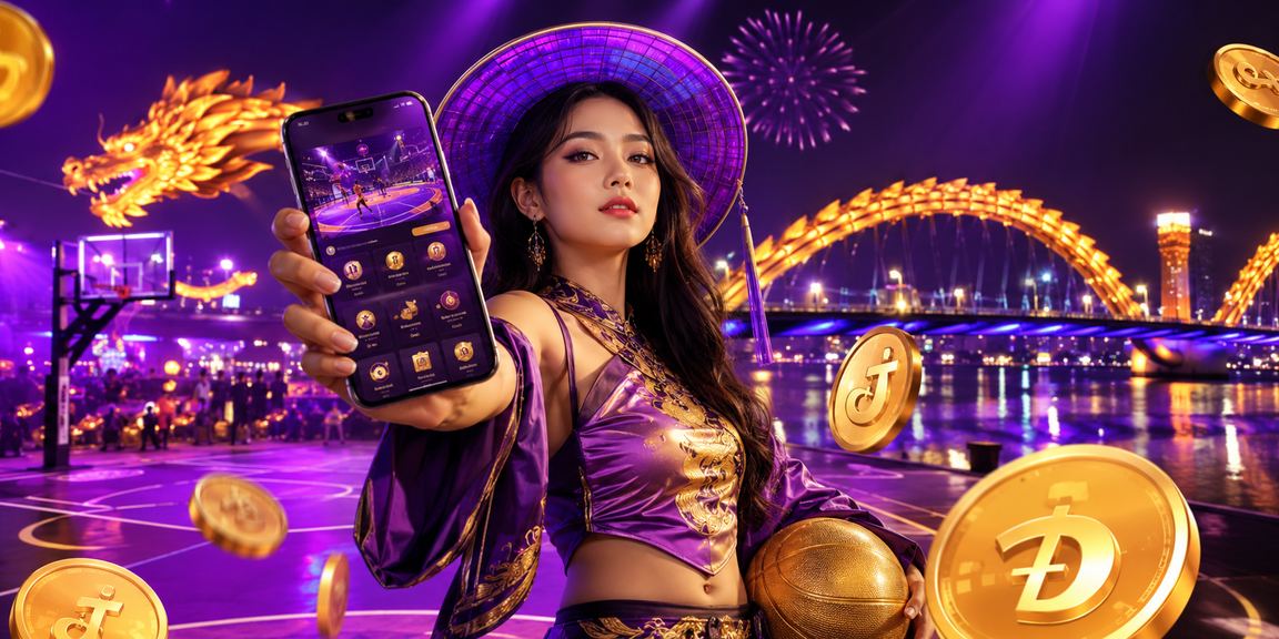 Không gian thể thao di động tại Đà Nẵng với ánh neon hiện đại