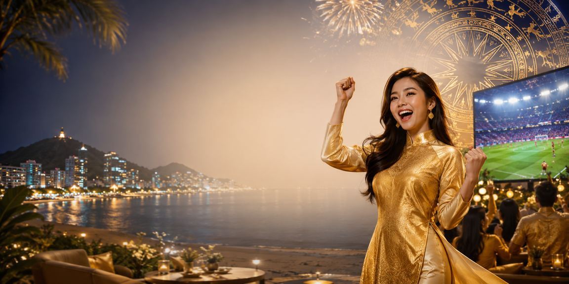Không gian casino tại Vũng Tàu với áo dài minh họa trải nghiệm game Việt
